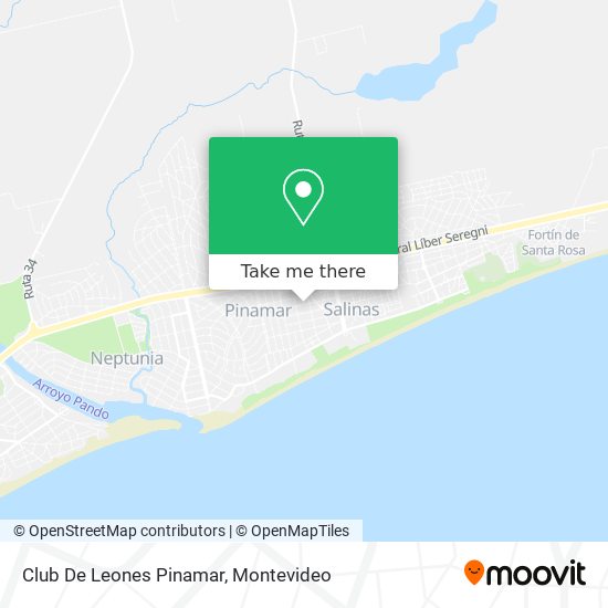 Club De Leones Pinamar map