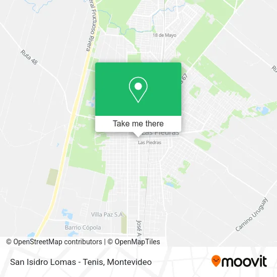 San Isidro Lomas - Tenis map