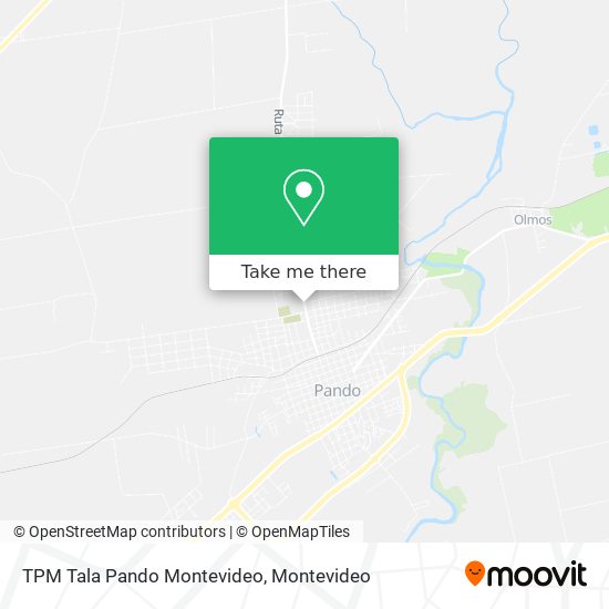 Mapa de TPM Tala Pando Montevideo