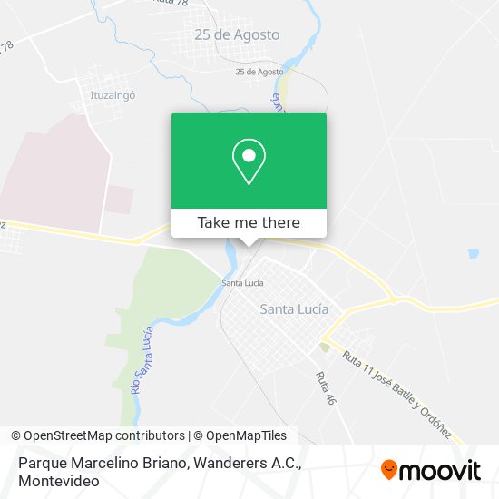 Parque Marcelino Briano, Wanderers A.C. map