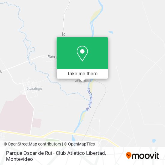 Parque Oscar de Rui - Club Atletico Libertad map