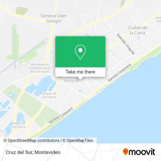 Mapa de Cruz del Sur