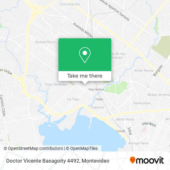 Doctor Vicente Basagoity 4492 map