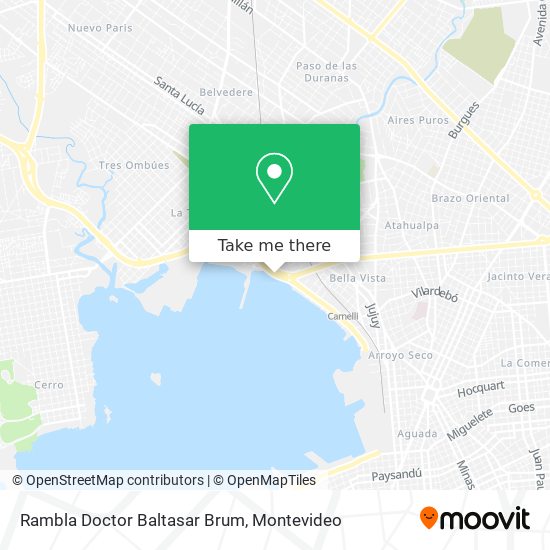 Rambla Doctor Baltasar Brum map