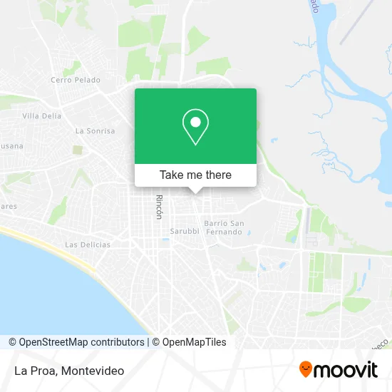 La Proa map