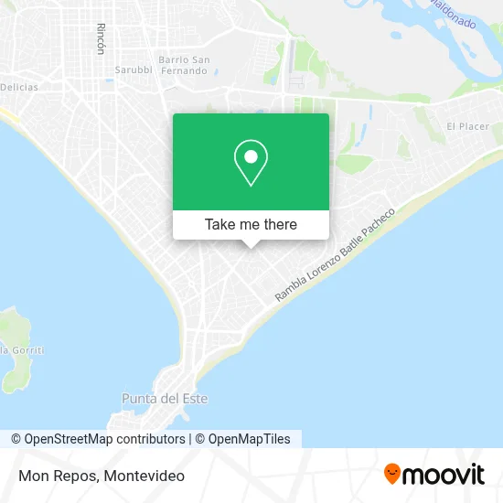 Mon Repos map