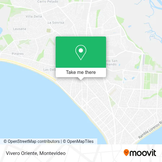 Vivero Oriente map