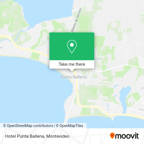 Hotel Punta Ballena map