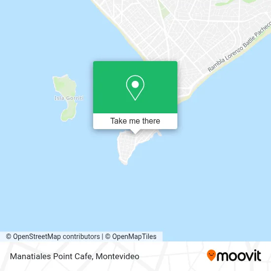 Manatiales Point Cafe map