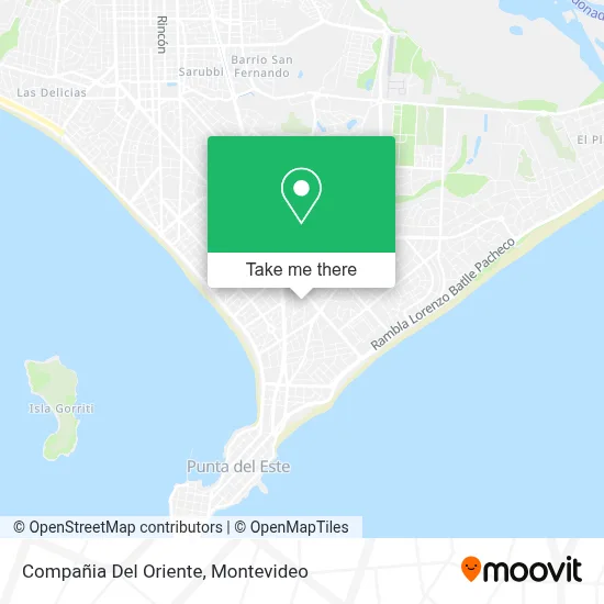 Compañia Del Oriente map