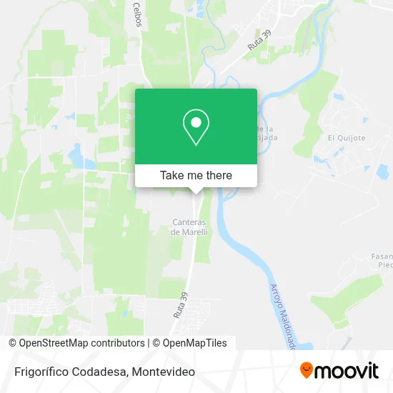 Frigorífico Codadesa map