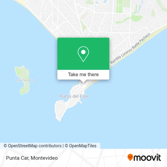 Punta Car map