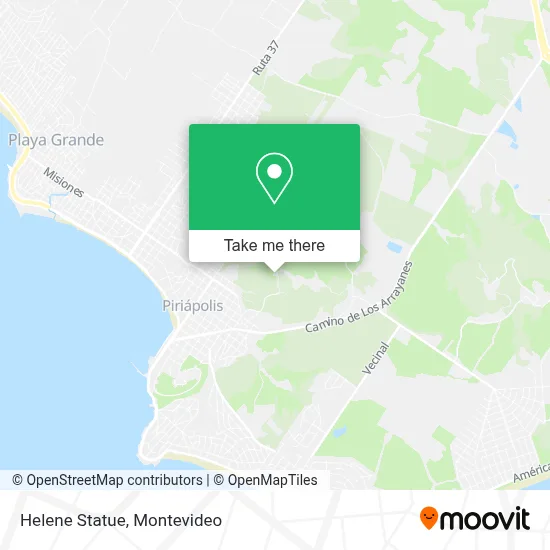 Helene Statue map