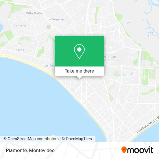 Piamonte map