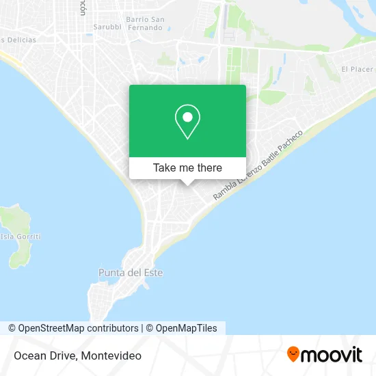 Ocean Drive map