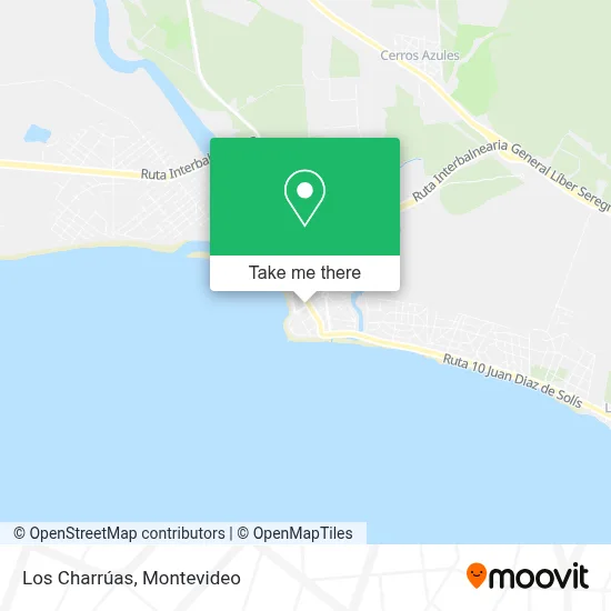 Los Charrúas map