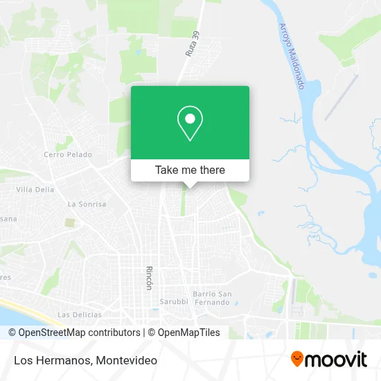 Los Hermanos map