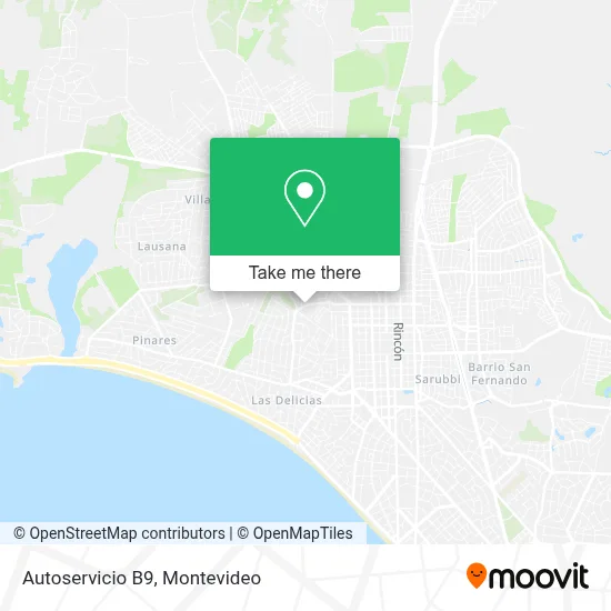 Autoservicio B9 map