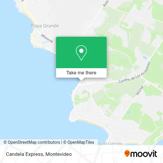 Candela Express map