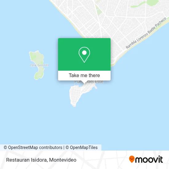 Restauran Isidora map