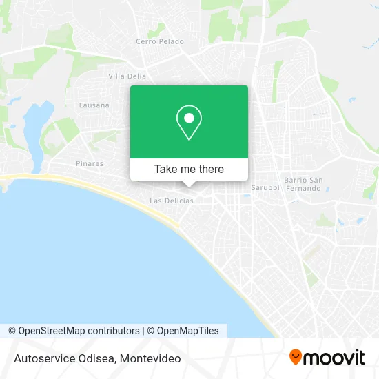 Autoservice Odisea map