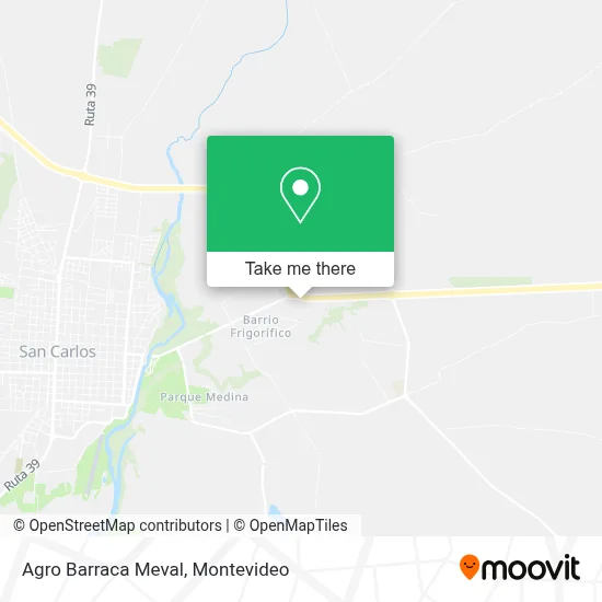 Agro Barraca Meval map