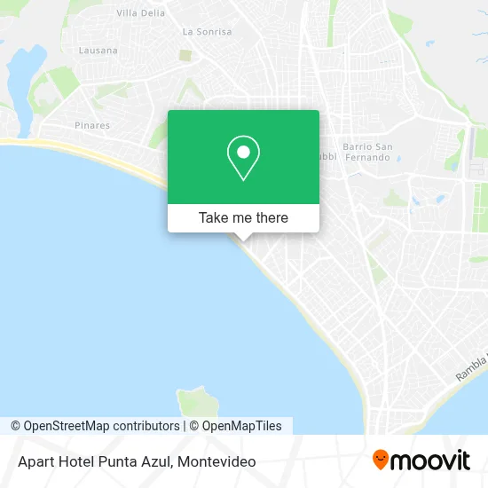Apart Hotel Punta Azul map