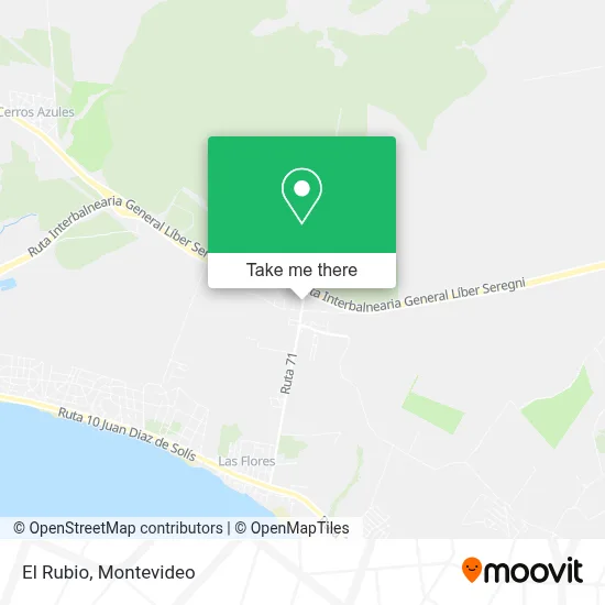 El Rubio map