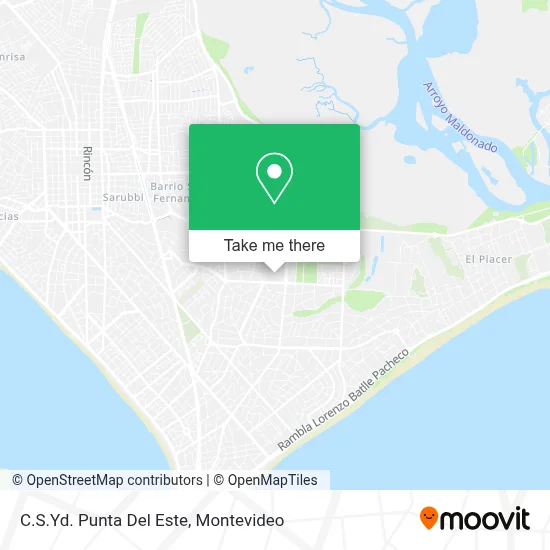 C.S.Yd. Punta Del Este map