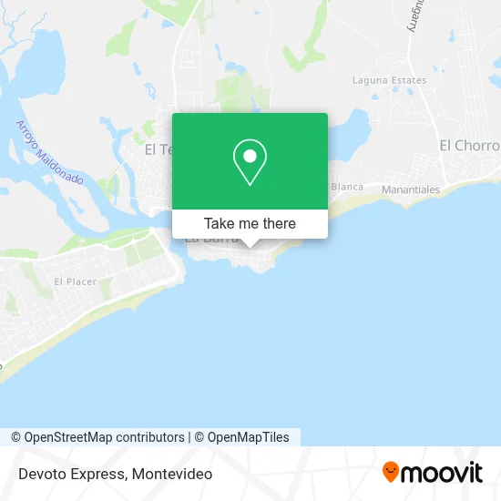 Devoto Express map