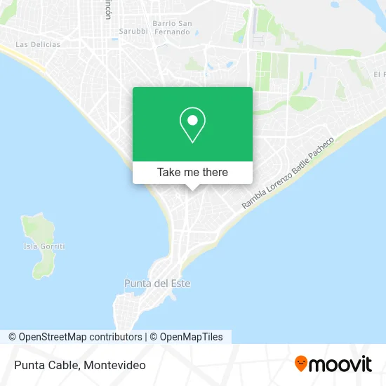 Punta Cable map