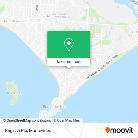 Ragazzi Piú map