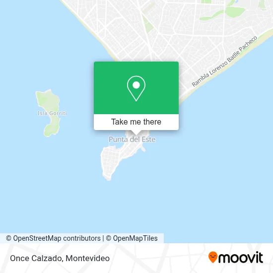 Once Calzado map