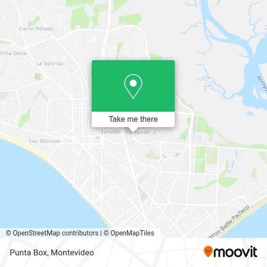 Punta Box map