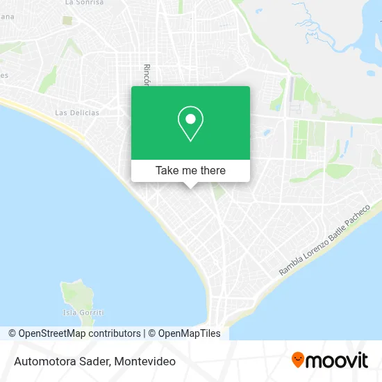 Automotora Sader map
