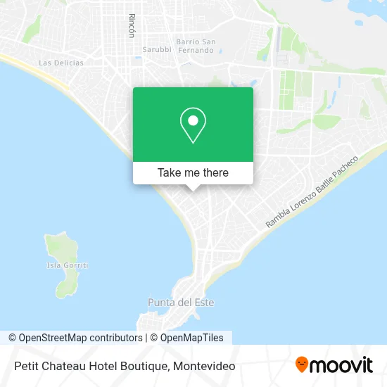 Petit Chateau Hotel Boutique map