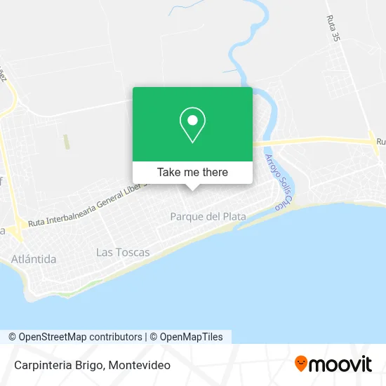 Carpinteria Brigo map