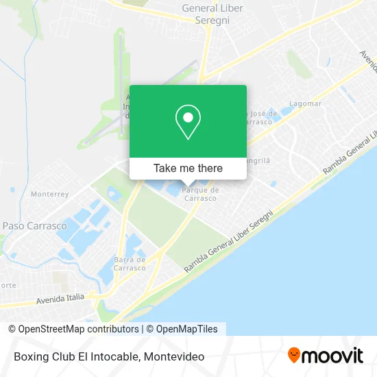 Boxing Club El Intocable map
