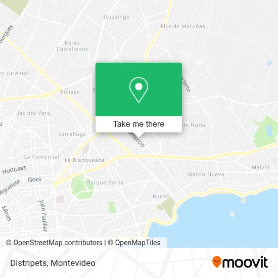Distripets map