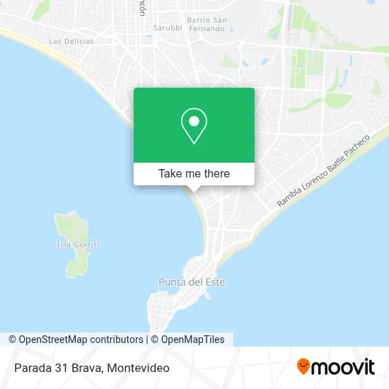 Parada 31 Brava map