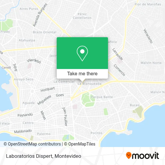 Laboratorios Dispert map