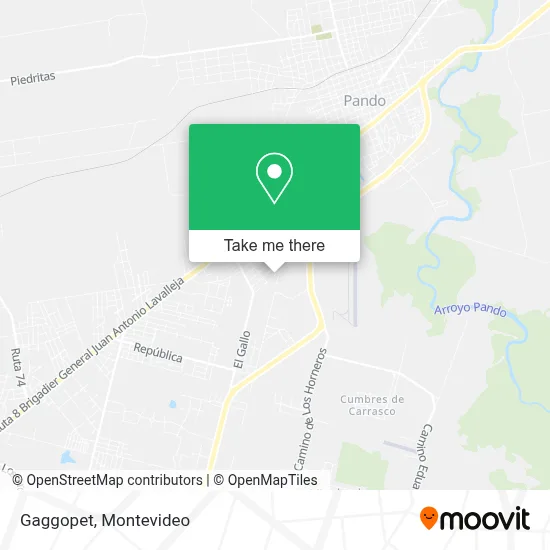 Gaggopet map
