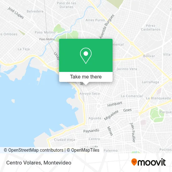 Centro Volares map