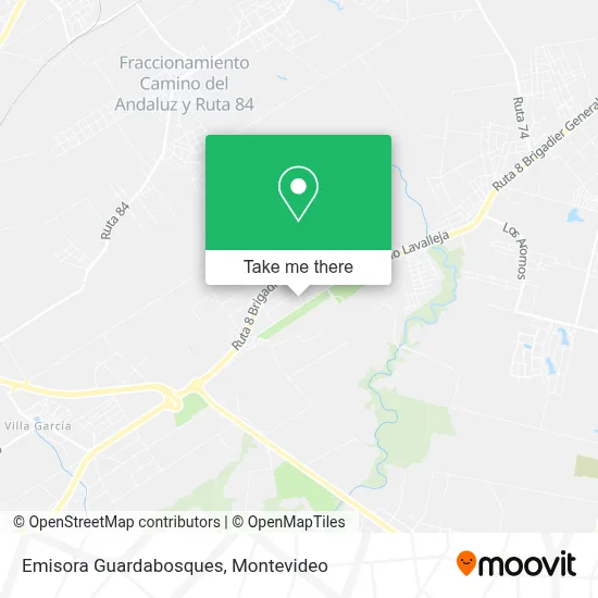 Emisora Guardabosques map