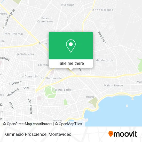 Gimnasio Proscience map