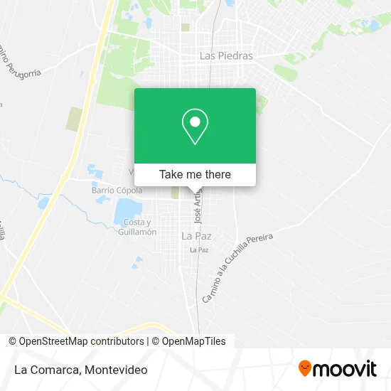 La Comarca map