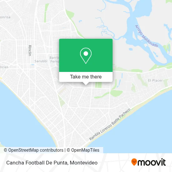 Cancha Football De Punta map