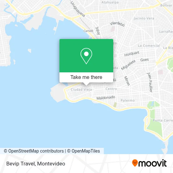 Bevip Travel map