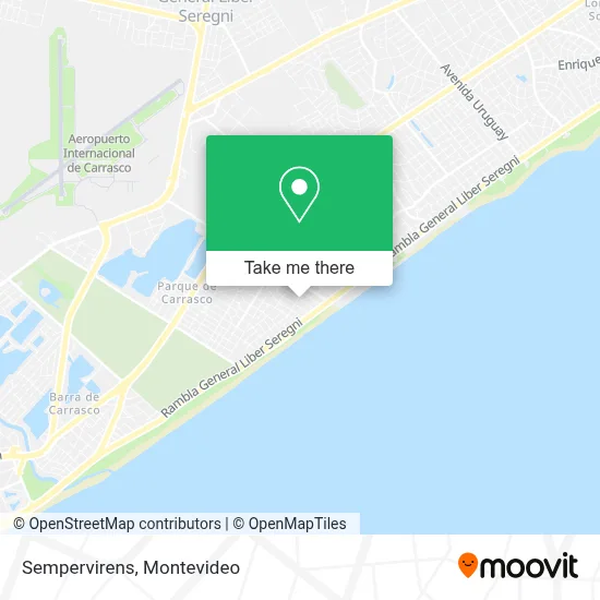 Sempervirens map
