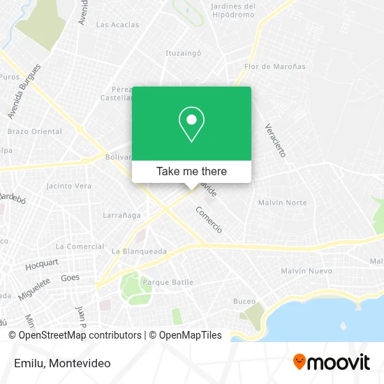 Emilu map